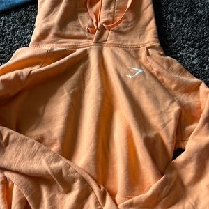 orange gym shark sweatshirt